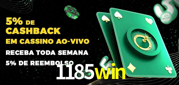 Promoções do cassino ao Vivo 1185win